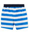 Short de plage rayé bébé garçon bleu RIYADH/blanc MARSHMALLOW
