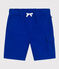 Jongensbermuda in katoenlinnen blauw SURF