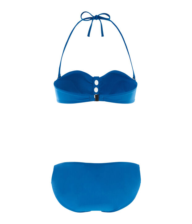 Badpak met 2 delen voor vrouwen blauw