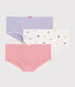 Set van 3 shorties met vogelprint voor meisjes