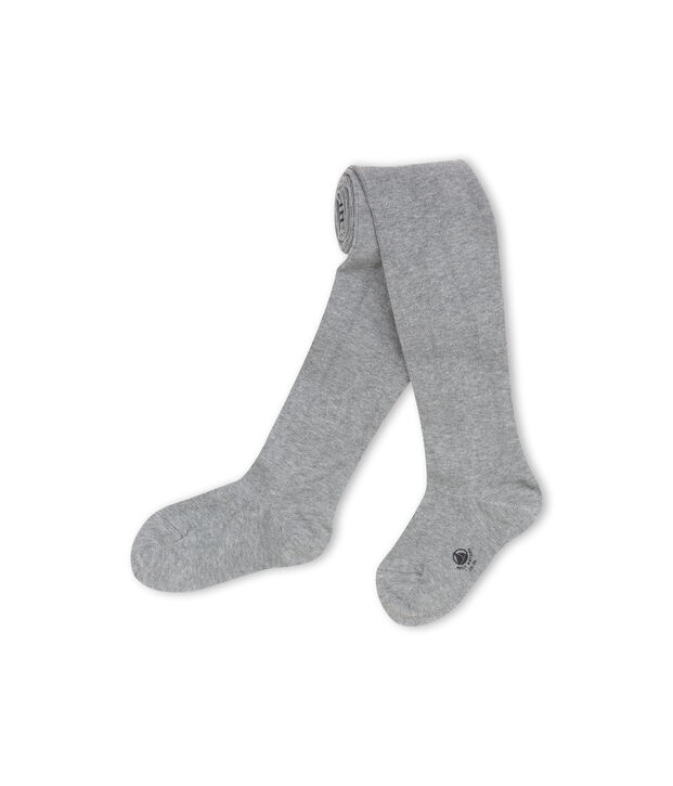 Collant fille gris