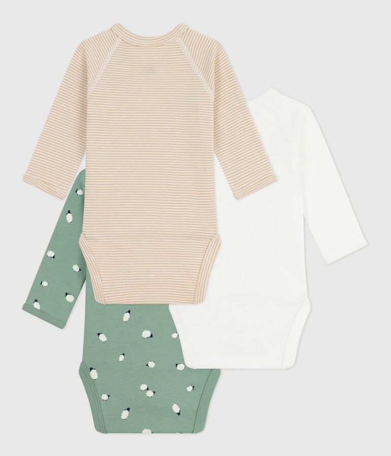 Set van katoenen babyrompertjes met lange mouwen en print multicouleur