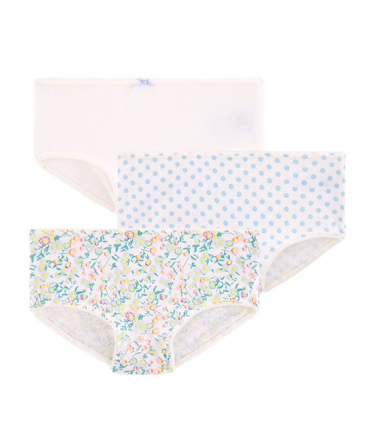 Trio de shorties petite fille multicouleur
