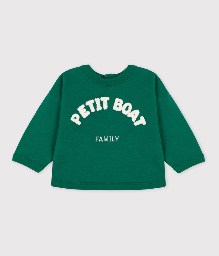 Sweatshirt b&eacute;b&eacute; en coton vert