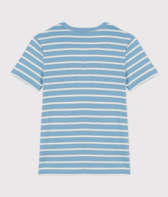 Tee-shirt L'ICONIQUE col rond en coton Femme AZUL/ MONTELIMAR