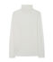 Sous-pull femme en coton léger blanc MARSHMALLOW