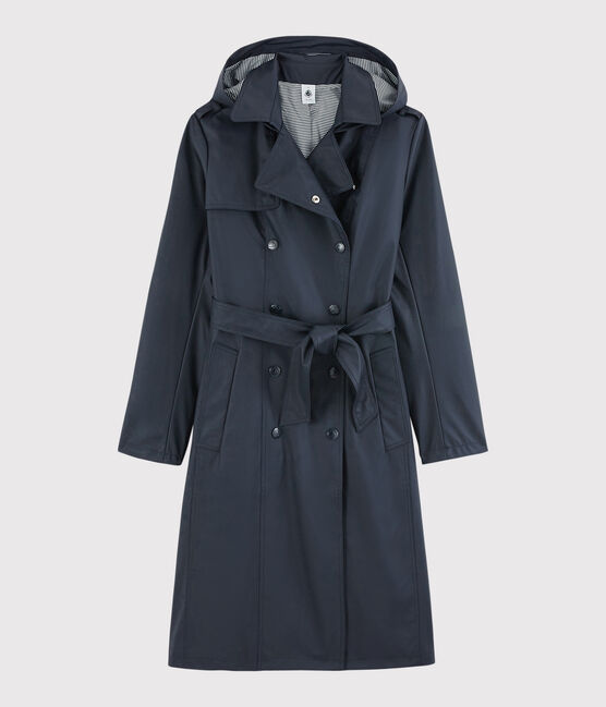 Trenchcoat met capuchon Dames blauw SMOKING