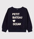 Sweater in molton voor meisjes/jongens