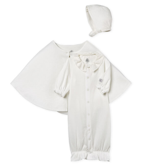 Geschenkdoos met 3 uniseks feestelijke babystukken variante 1