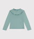 T-shirt met lange mouwen van ribstof voor meisjes