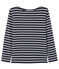 Gestreept uniseks T-shirt blauw SMOKING/beige COQUILLE