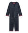 Pyjama garçon réversible bleu SMOKING/blanc MULTICO