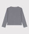 Katoenen kindercardigan met strepen blauw SMOKING/wit MARSHMALLOW