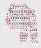 Kinderpyjama van fleece met kerstprint MILK/ MULTICO