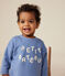 Sweatshirt en molleton bébé bleu BEACH