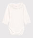 Body à col  bébé fille en coton biologique