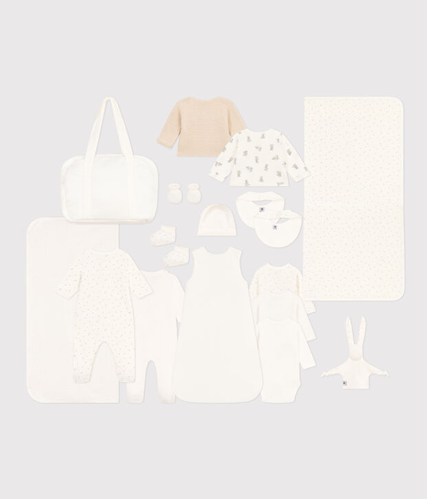 Valise maternit&eacute; en coton multicouleur