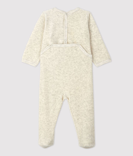 Effen beige slaappakje van fluweel beige MONTELIMAR CHINE