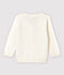 Cardigan en tricot jersey coton/lin bébé garçon blanc MARSHMALLOW