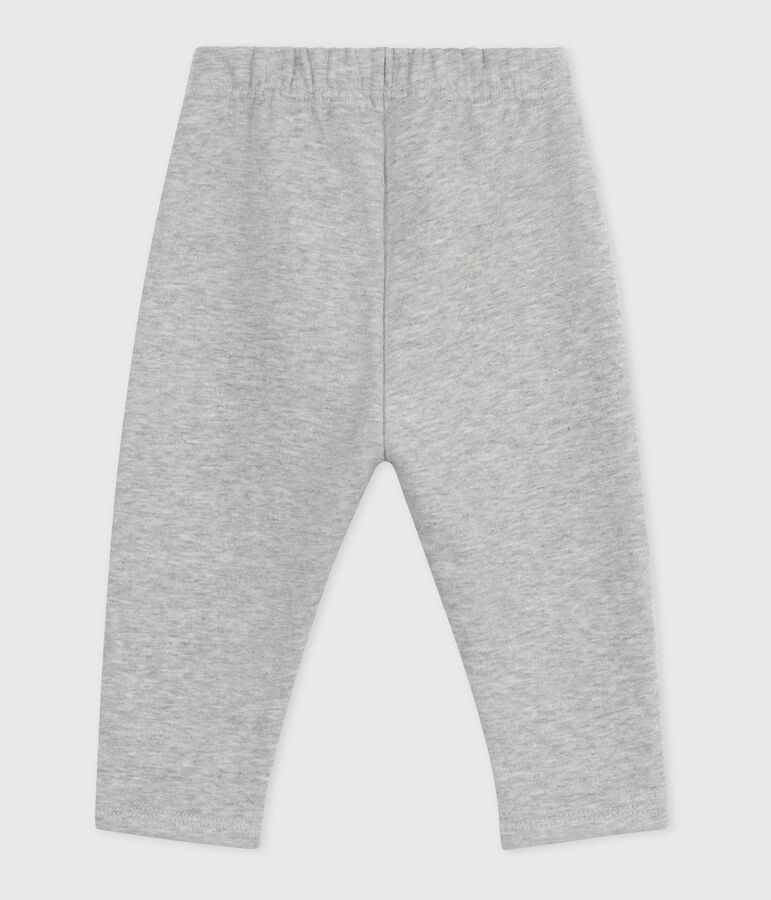 Pantalon b&eacute;b&eacute; en coton uni gris