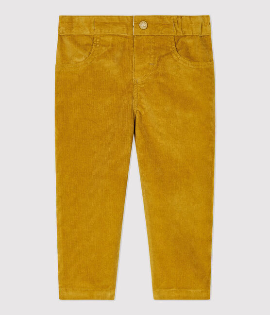 Pantalon en velours bébé. jaune TOPAZE