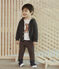 Sweatshirt à capuche bébé garçon en côte élasthanne gris CITY CHINE