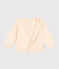 Katoenen gebreide babycardigan ecru AVALANCHE