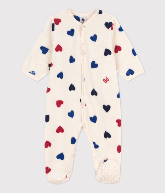 Slaappakje in fleece voor baby's wit AVALANCHE/ MULTICO