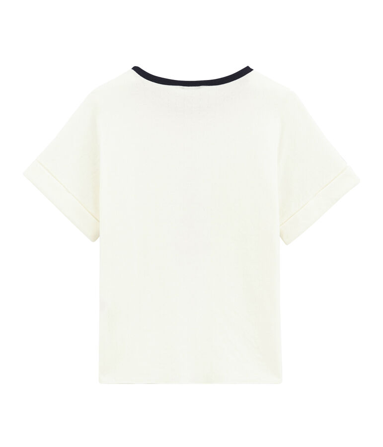 Meisjes tee-shirtmet korte mouwen wit