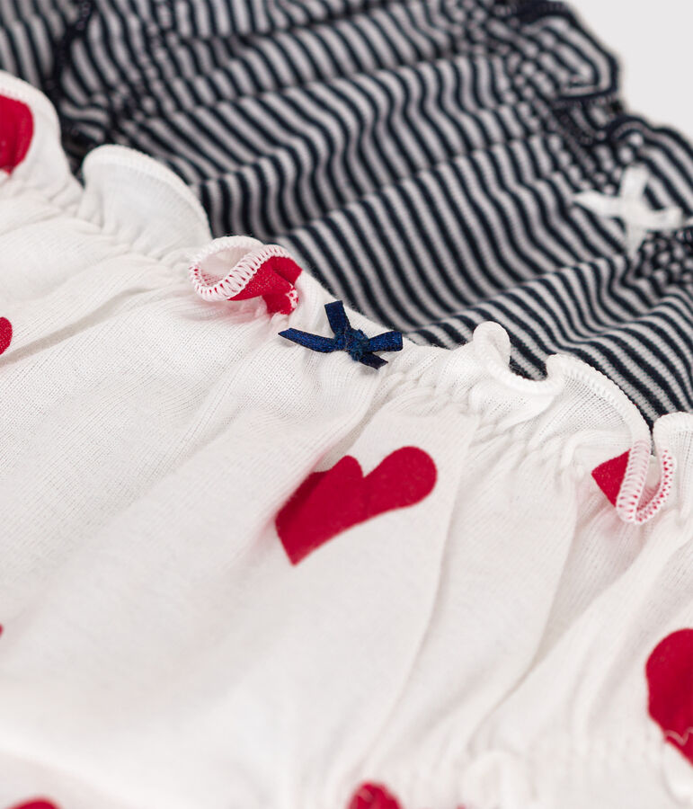 Lot de 2 culottes froufrou en coton femme multicouleur