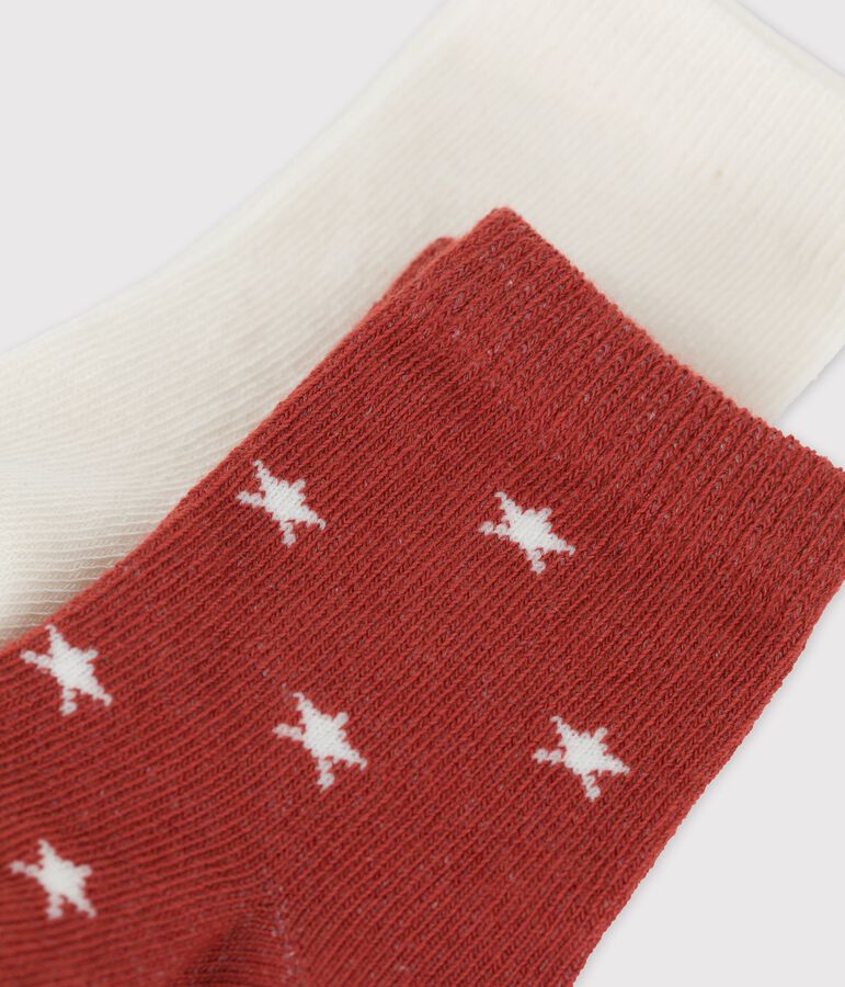 Set van 2 paar babysokken multicouleur