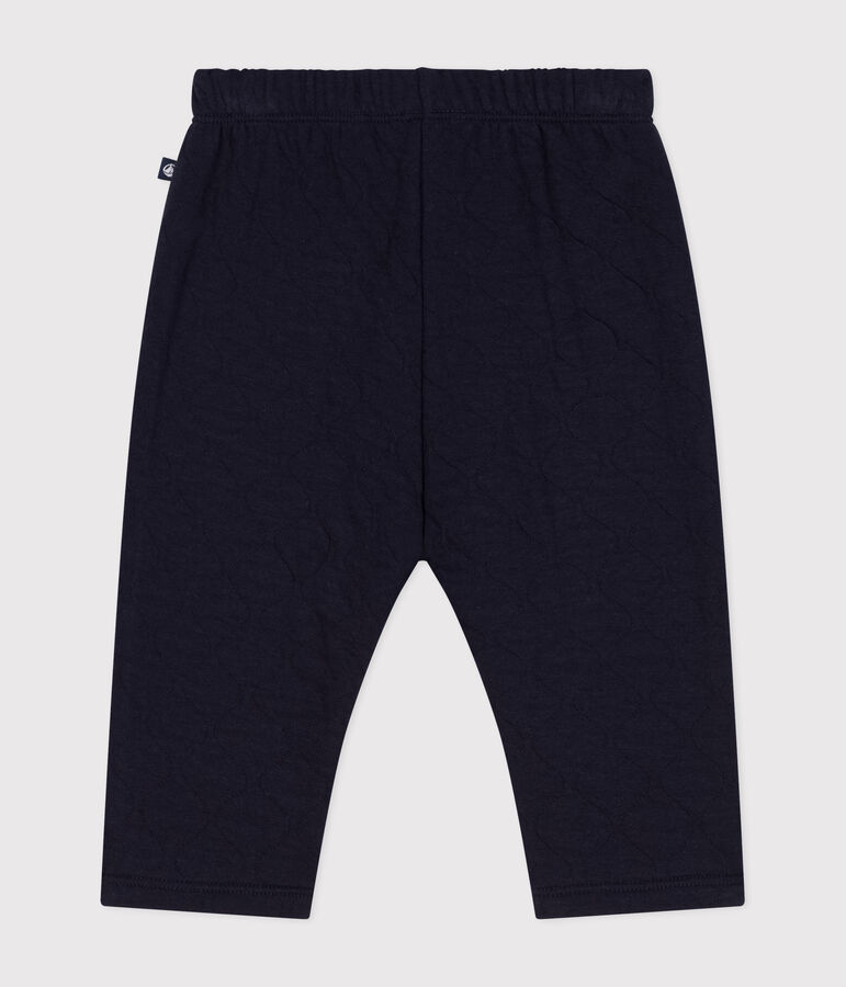 Broek in doorgestikt tubic voor baby's blauw