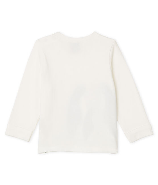 Tee shirt manches longues bébé garçon blanc MARSHMALLOW CN