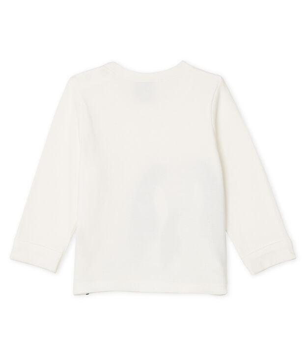 T-shirt met lange mouwen babyjongen wit