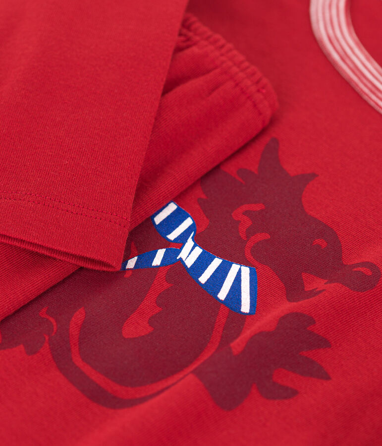 Pyjama en coton rouge