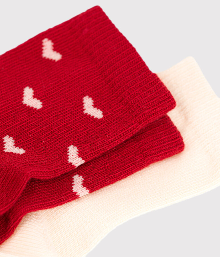 Lot de 2 paires de chaussettes b&eacute;b&eacute; multicouleur