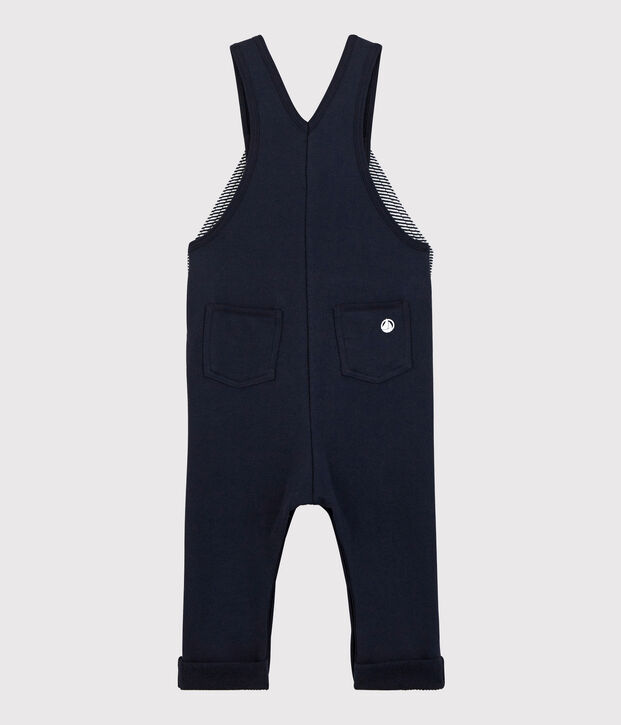 Salopette molleton b&eacute;b&eacute;. bleu marine