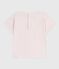 T-shirt bébé en coton à manches courtes uni rose FLEUR