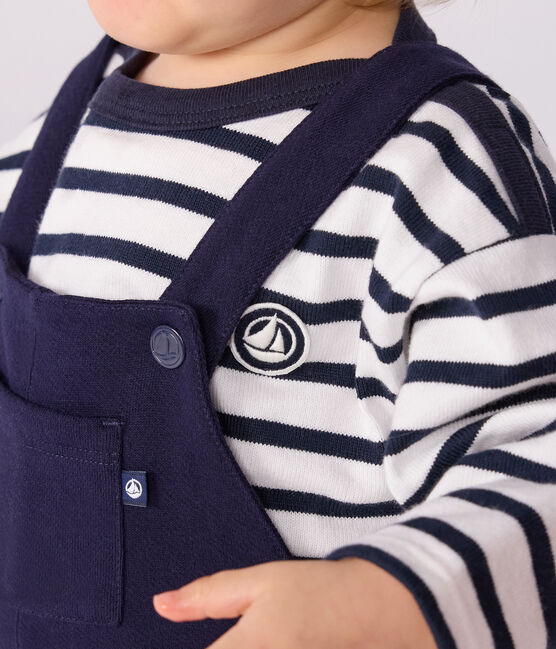 Effen salopette met lange pijpen van katoen voor baby's SOIR