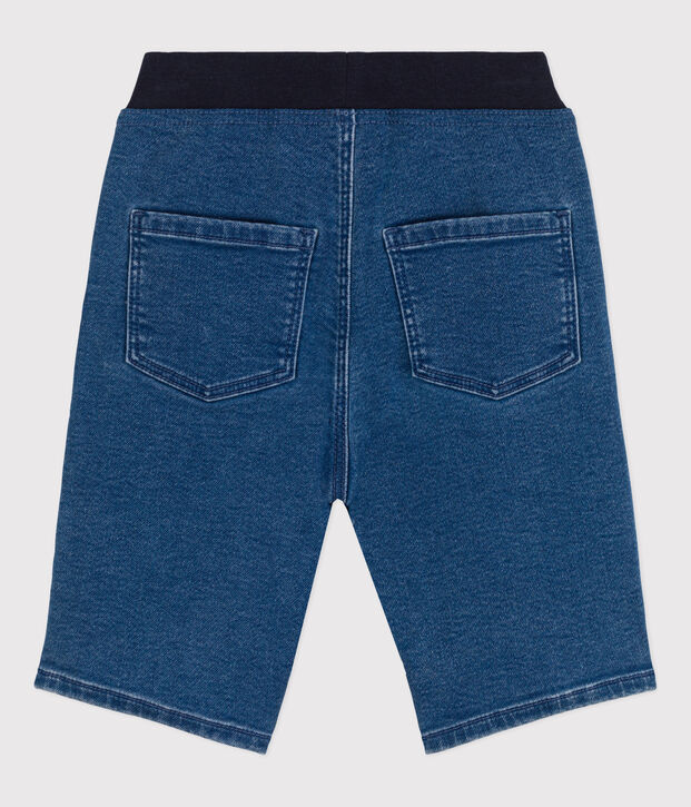 Jongensbermuda in denim blauw