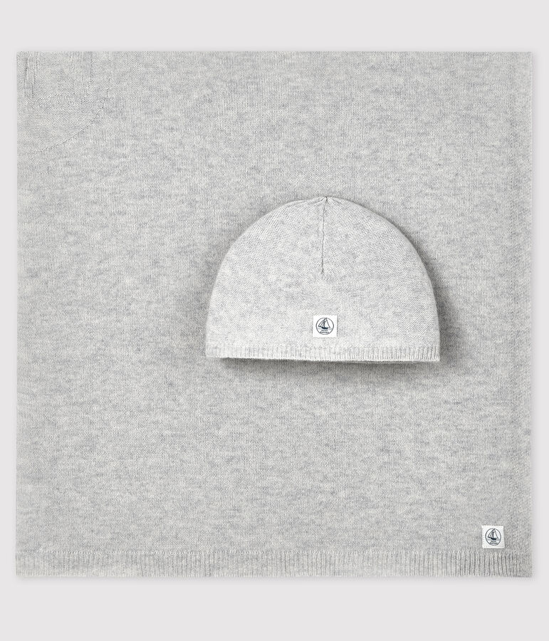 Tweedelige babyset van wol en kasjmier multicouleur