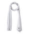 Echarpe femme gris POUSSIERE/blanc LAIT