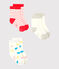 Set van 3 paar babymeisjessokken variante 1