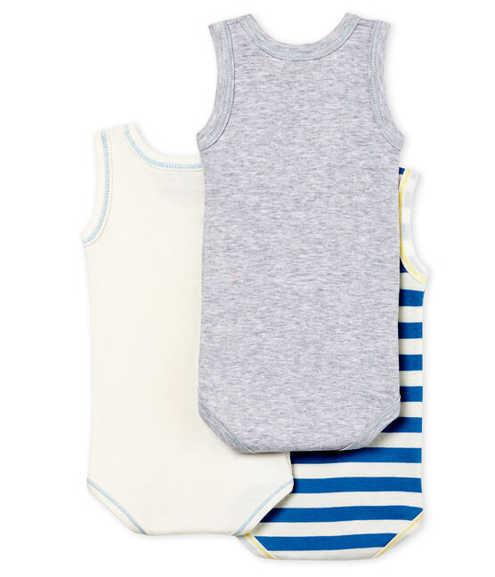Set van 3 mouwloze body’s voor babyjongens variante 1