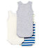 Set van 3 mouwloze body’s voor babyjongens variante 1