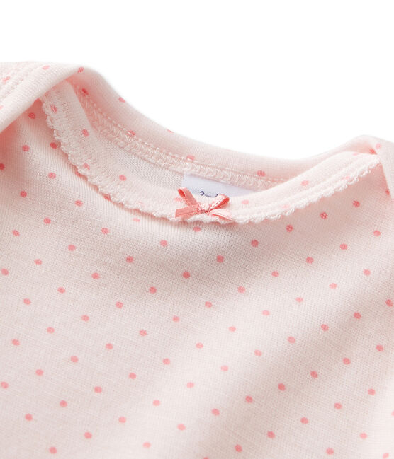 Combinaison longue bébé fille en laine et coton rose VIENNE/rose GRETEL