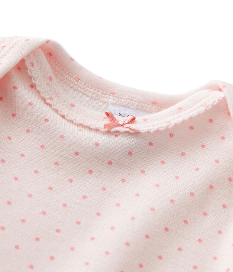 Kort pakje in wol/katoen voor babymeisjes roze VIENNE/roze GRETEL