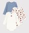 Setje van katoenen body's met lange mouwen en brandweermanprint voor baby's multicouleur