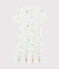 Nachthemd voor kleine meisjes met diadeem wit MARSHMALLOW/wit MULTICO