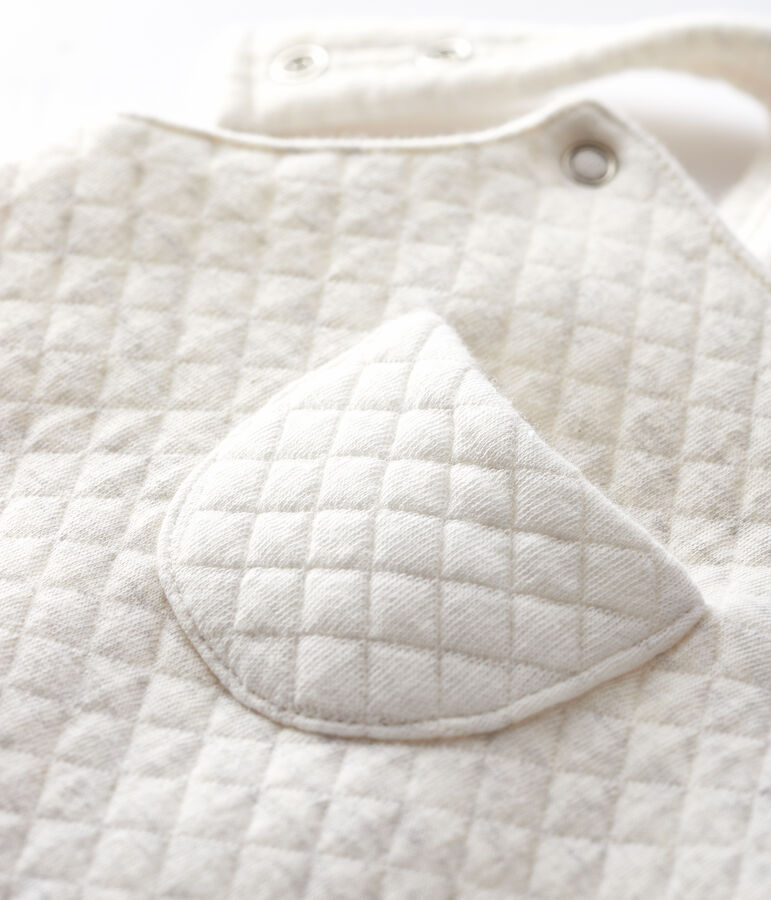 Salopette longue b&eacute;b&eacute; en tubique beige